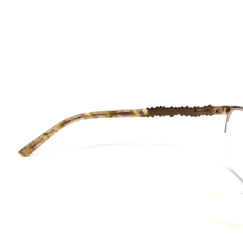 Bebe Eyeglasses Frames BB5177 200 TOPAZ Gold Cat Eye Swarovski 52-17-135